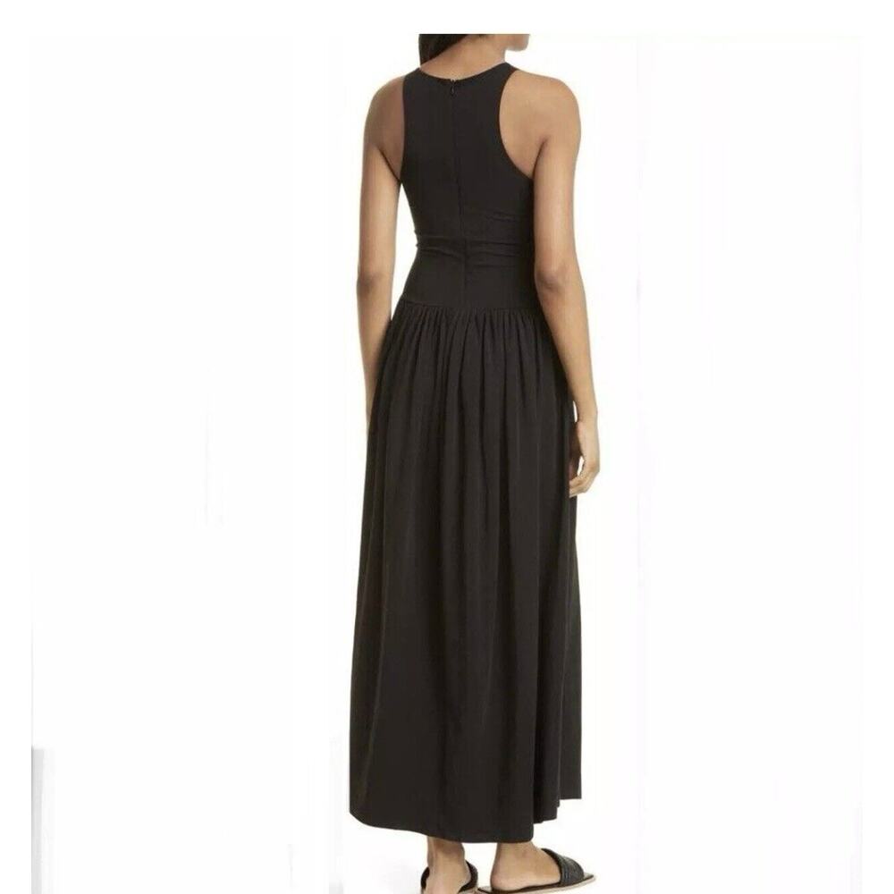 ATM Anthony Thomas Melillo Racerback Stretch Pima Cotton Maxi Black Dress M $295 - Picture 5 of 8